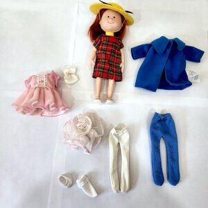 Madeleine Madeline 7 inch Doll 1994 Eden Toys Rare Version and Accessories